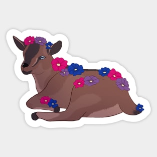 Bisexual Pride Baby Goat Kid Sticker